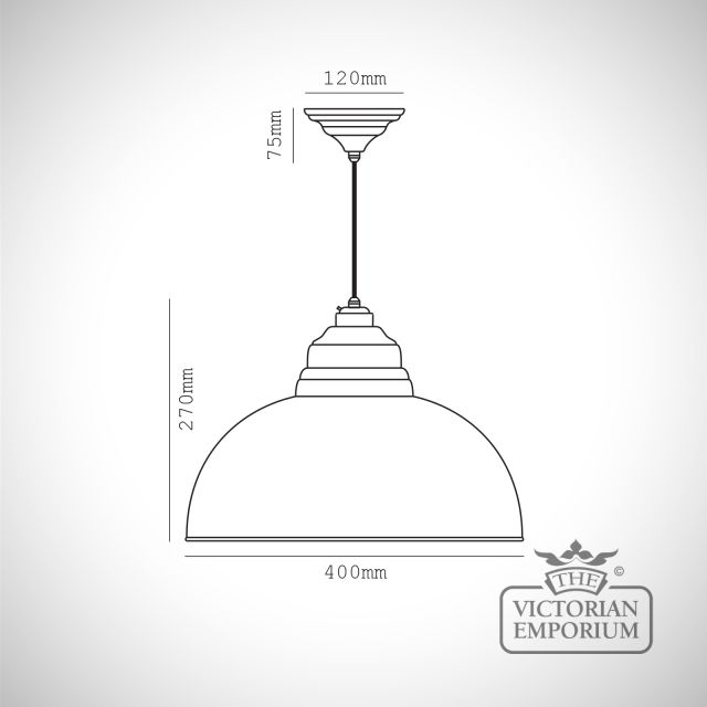 Black Hammered Copper Harborne Pendant Specification Specification Dwg 49501b
