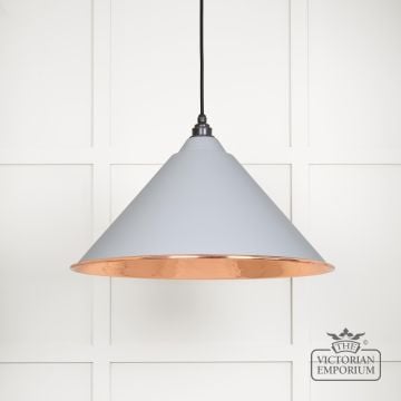 Hockliffe Pendant in Birch and Hammered Copper
