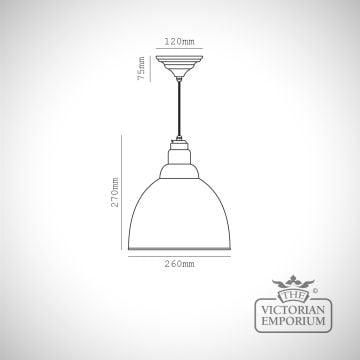 Smooth Nickel Brindley Pendant Specification Specification Dwg 49504