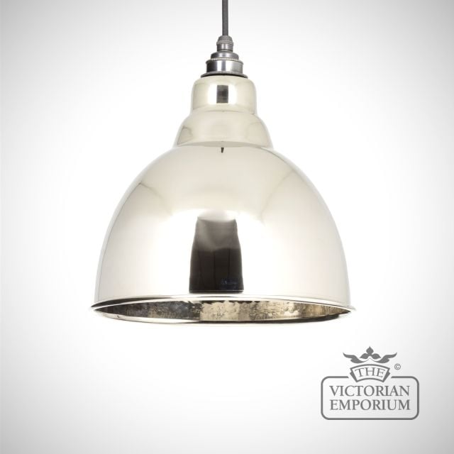 Brindle Pendant in Hammered Nickel