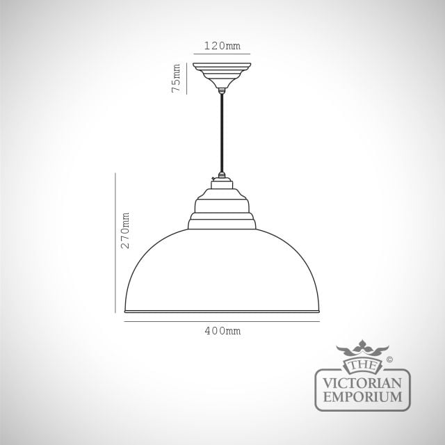 The Harborne Pendant In Oatmeal Specification Specification Dwg 49508m