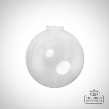 Clear Glass Globe With Gallery Neck 200mm  Shgc250