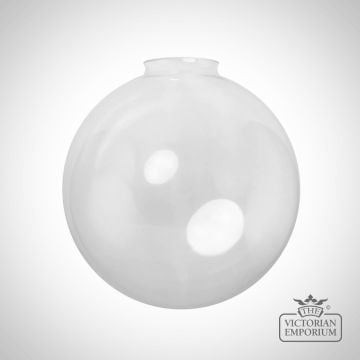 Clear Glass Globe With Gallery Neck 200mm  Shgc300