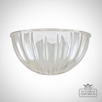 Melon Shade In Clear Or Etched Glass