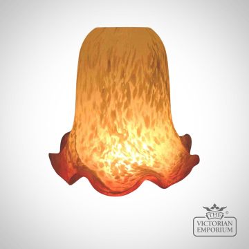 Spare Glass Lamp Shade Flame Flake Stone Shfs7