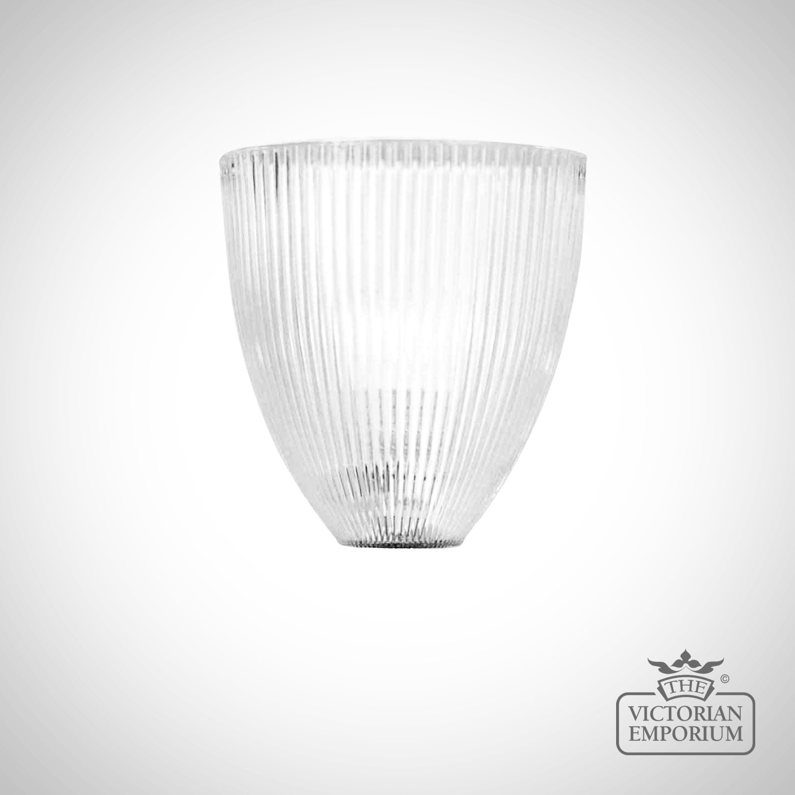 Prismatics Elongated Clear Half Wall Lights In A Choice Of Sizes