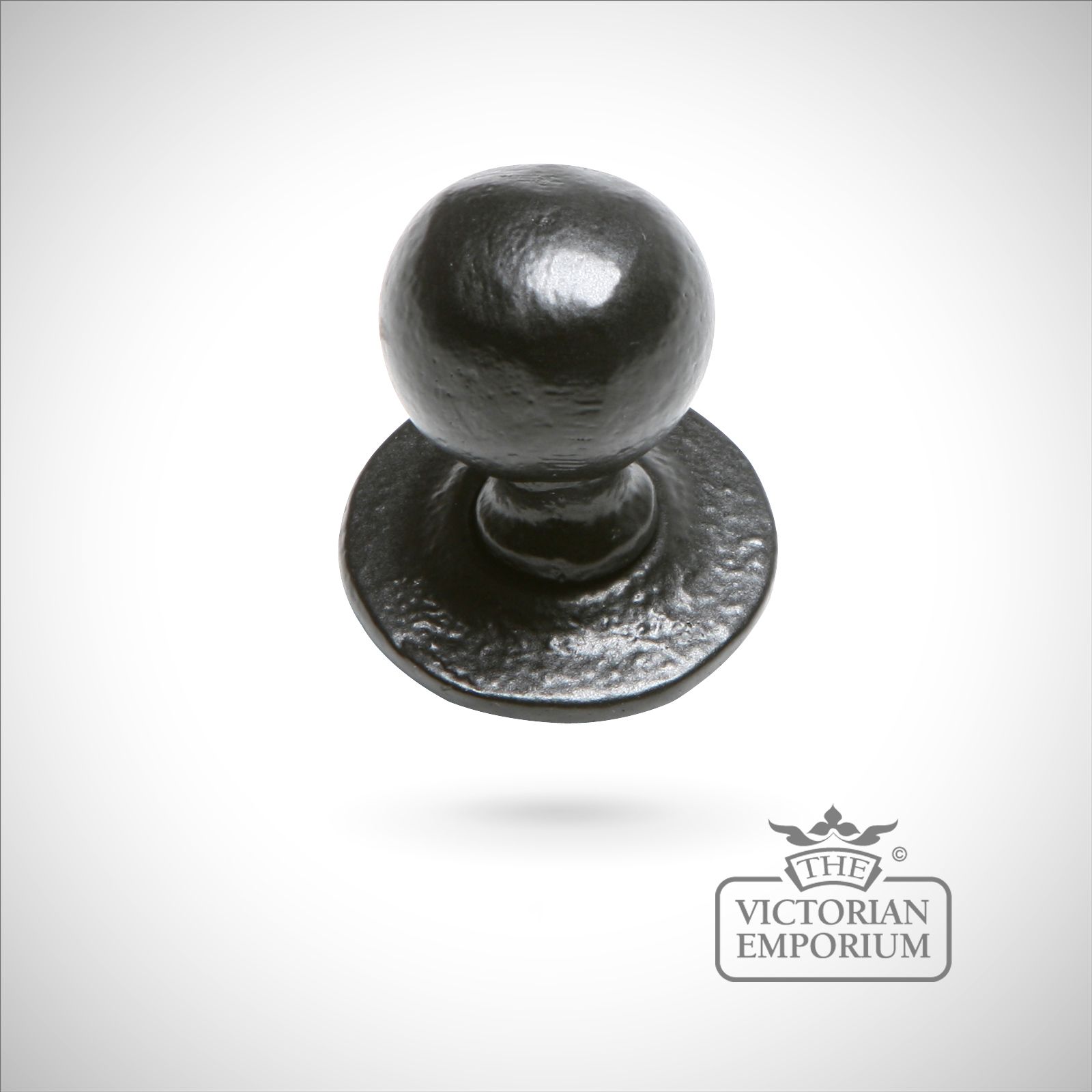 Black iron handcrafted cupboard knob