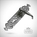 Traditional cast door furniture door handles old classical victorian decorative reclaimed-ve754