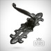 Traditional cast door furniture door handles old classical victorian decorative reclaimed-ve1214b