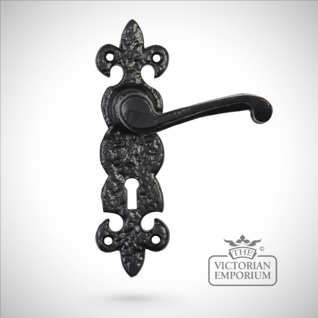 Traditional Cast Door Furniture Door Handles Old Classical Victorian Decorative Reclaimed Ve2450b