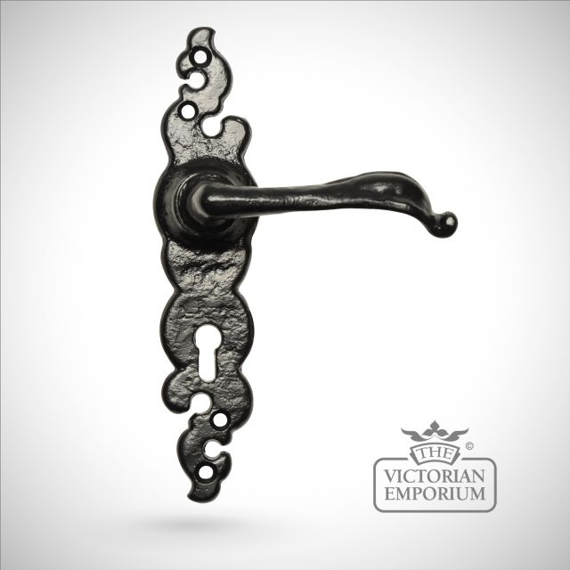 Traditional Cast Door Furniture Door Handles Old Classical Victorian Decorative Reclaimed Ve2491