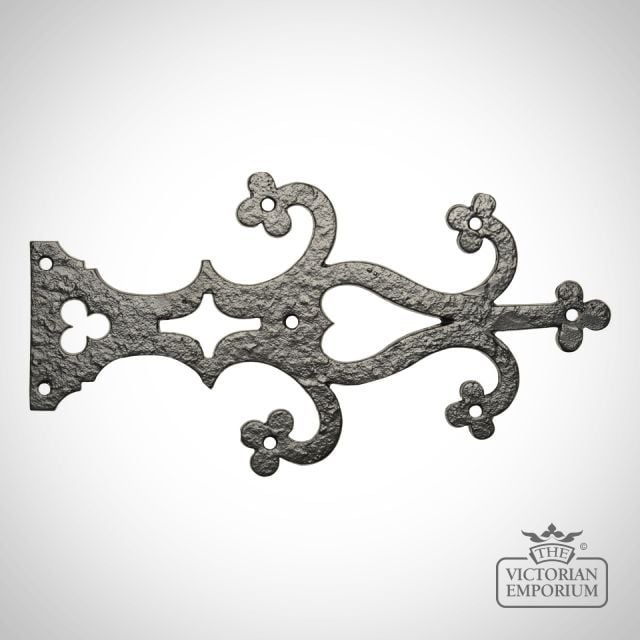 2151  Black Iron Handcrafted Hinge Front Pair A