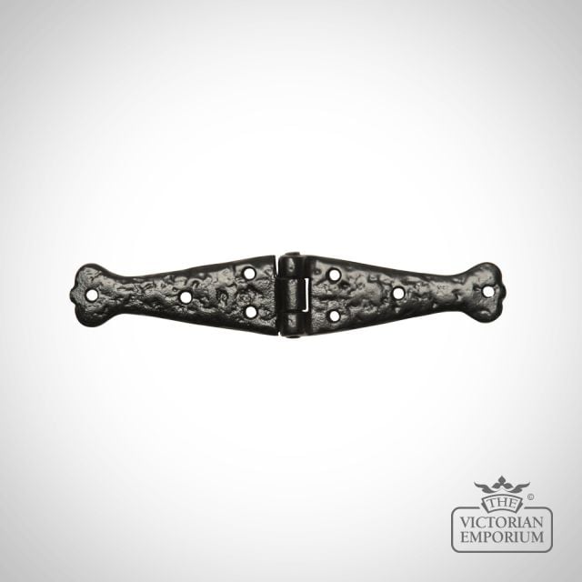 923  Black Iron Handcrafted Butterfly Hinge Pair 157mm A