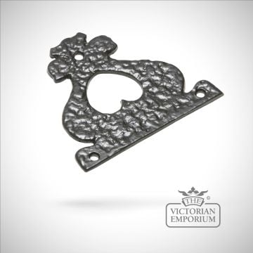 Black iron handcrafted hinge pair - Style 1