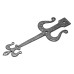 817  fleur-de-lys-black-iron-handcrafted-hinge-front-pair-3-sizes