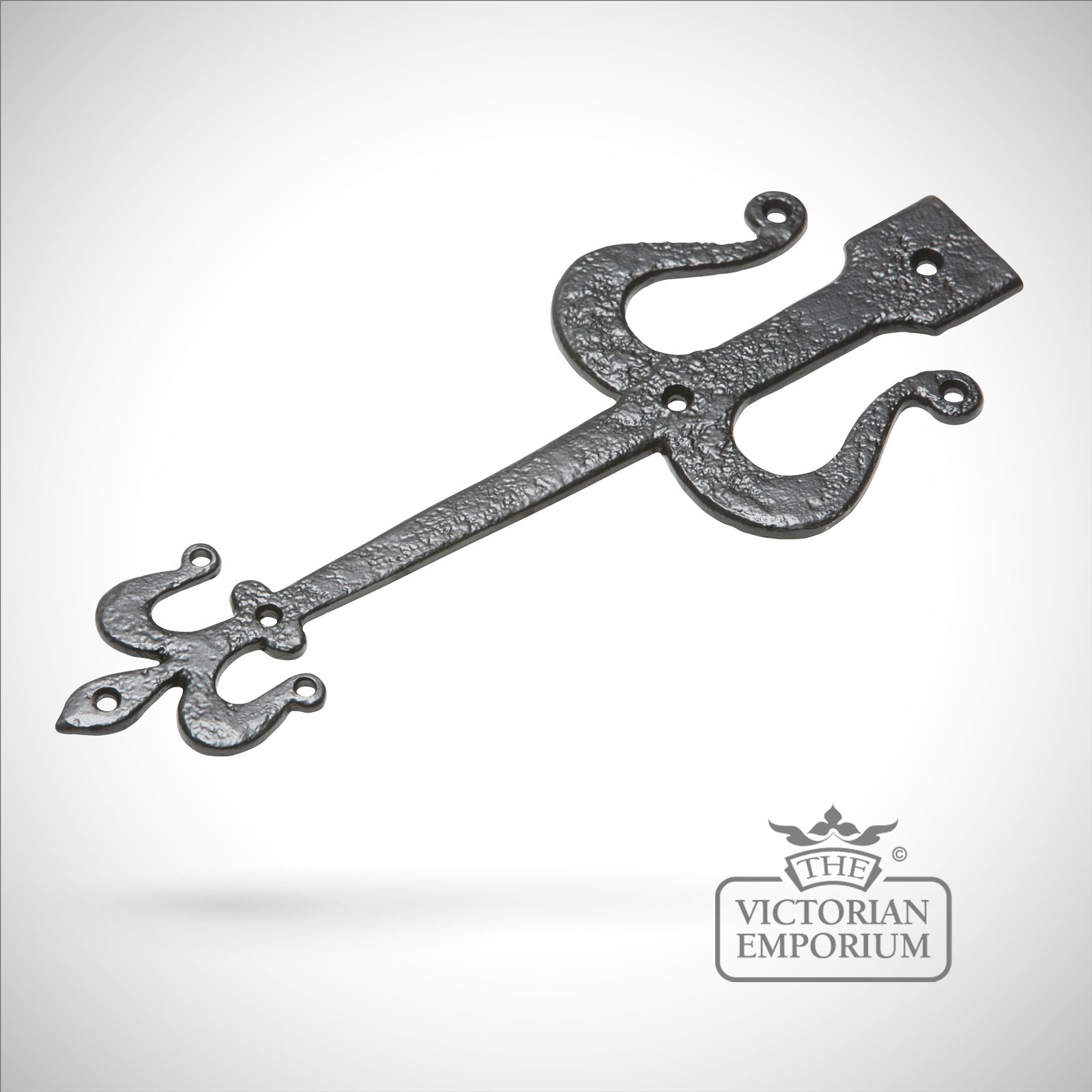 Black iron handcrafted hinge front pair - 3 sizes