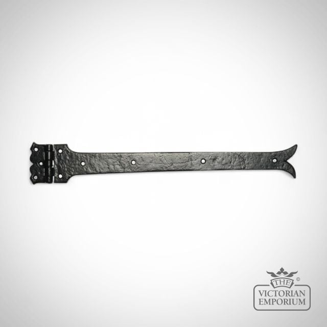 Decorative Handcrafted Black Iron Door Hinges