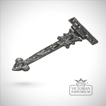 Black iron handcrafted hinge pair - Style 14