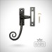 Traditional cast door furniture latches casement fasteners black hand forged old classical victorian decorative reclaimed-ve1170