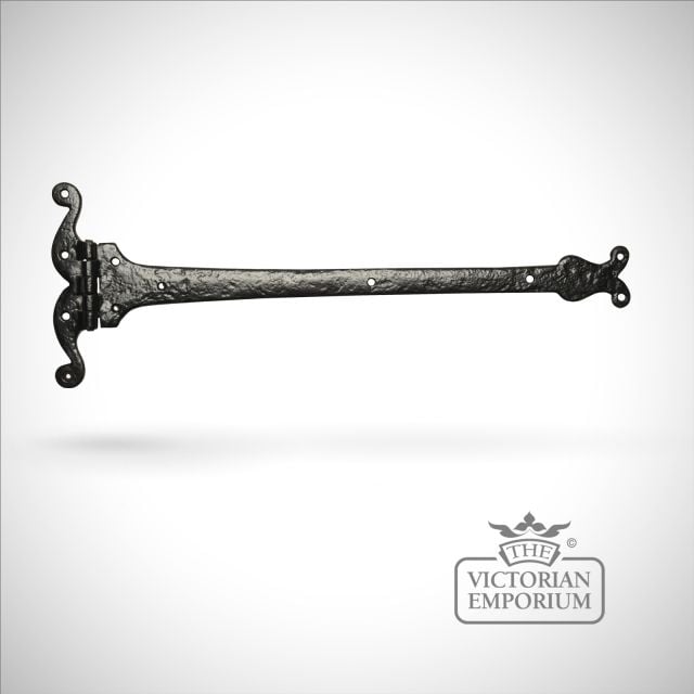 Black iron pretty handcrafted hinge pair
