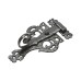 Traditional cast door furniture latches casement fasteners black hand forged old classical victorian decorative reclaimed-ve1027
