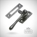 Traditional Cast Door Furniture Latches Casement Fasteners Black Hand Forged Old Classical Victorian Decorative Reclaimed Ve1193