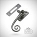 Traditional Cast Door Furniture Latches Casement Fasteners Black Hand Forged Old Classical Victorian Decorative Reclaimed Ve1181