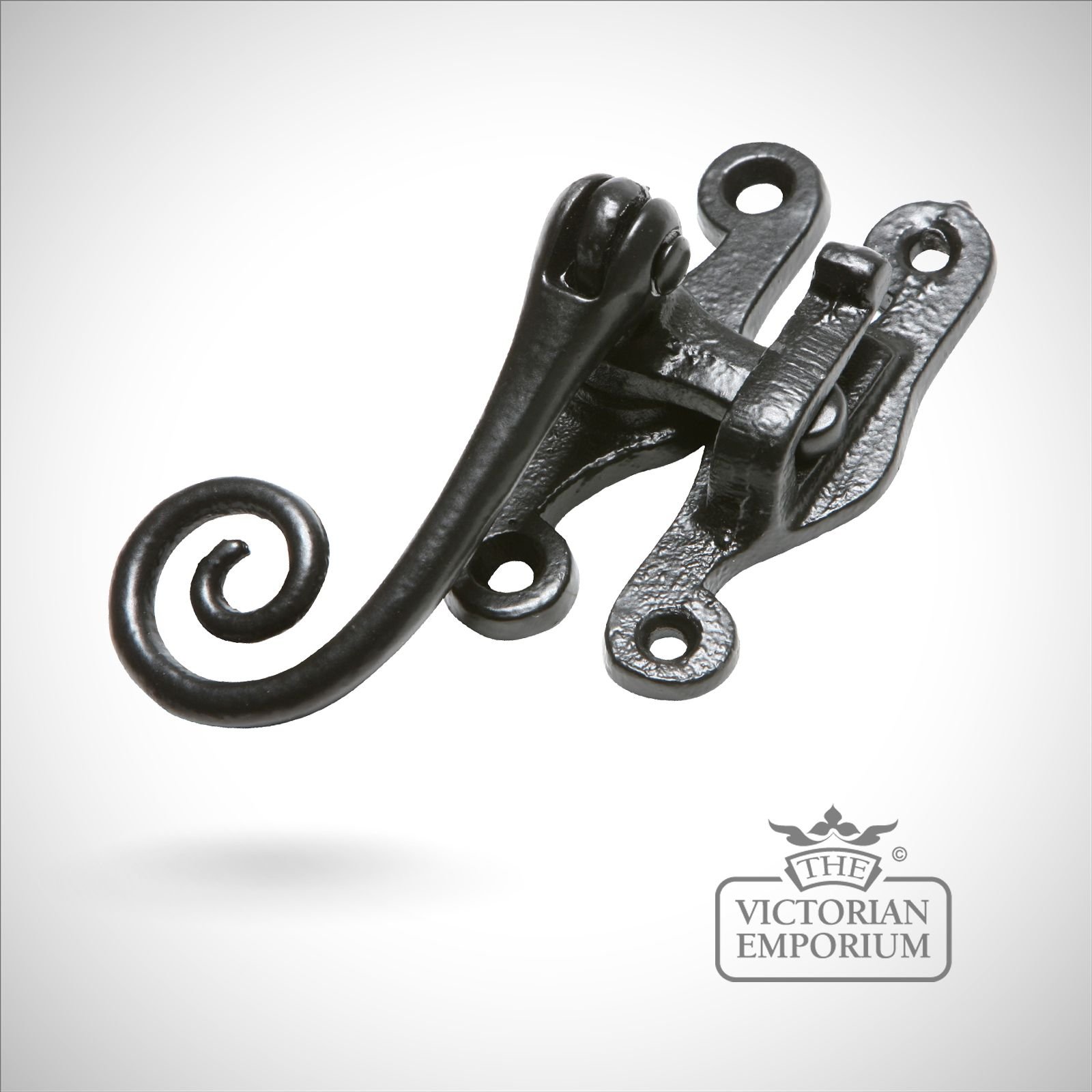 Black iron Hook plate with monkeytail