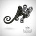 Traditional cast door furniture latches casement fasteners black hand forged old classical victorian decorative reclaimed-ve141