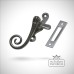 Traditional cast door furniture latches casement fasteners black hand forged old classical victorian decorative reclaimed-ve140