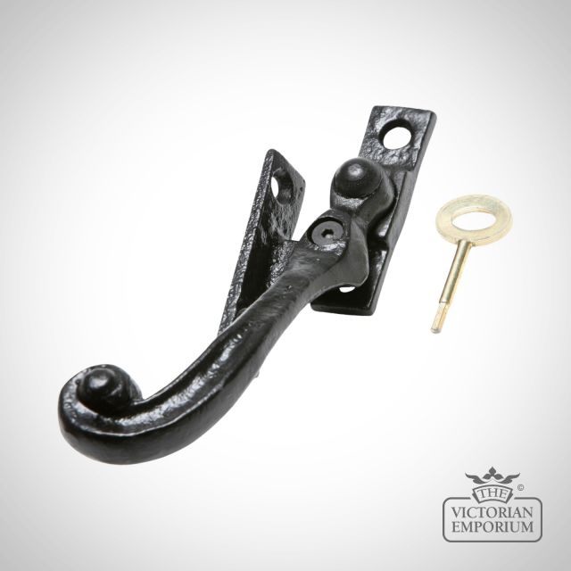 Black iron lockable fastener - Style 2