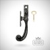 Traditional Cast Door Furniture Latches Casement Fasteners Black Hand Forged Old Classical Victorian Decorative Reclaimed Ve1166b