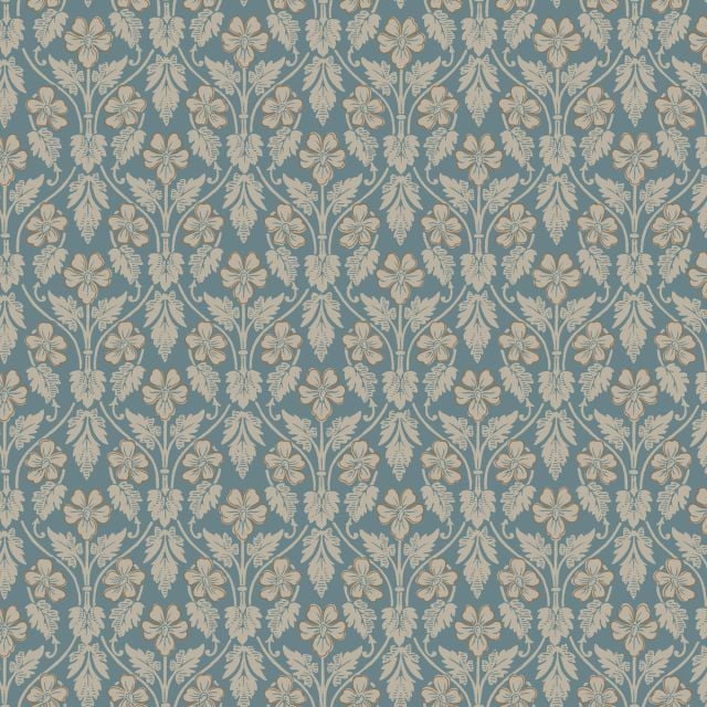 Intertwined leaves and flowers wallpaper - three colourways
