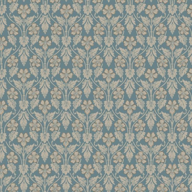 Intertwined leaves and flowers wallpaper - three colourways