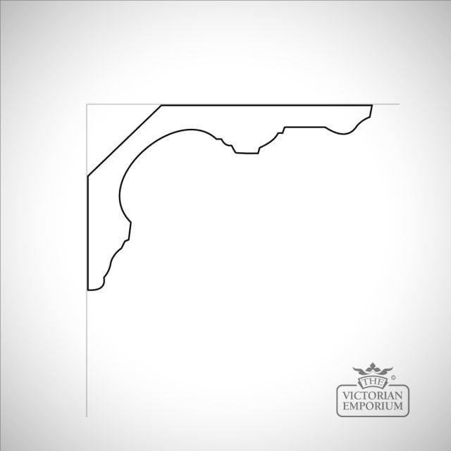 Plaster Ceiling Cornice Profile Drawing Dimensions Victorian 2d
