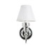 White-fine-pleated-ornate-round-chrome-base-bathroom-ip44-wall-light-sconce-elbl22