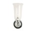 Clear Glass Vase Round Base Chrome Bathroom Ip44 Wall Light Sconce Elbl14