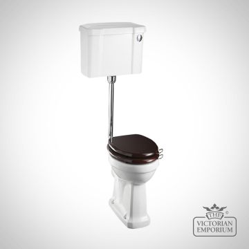 Low Level Wc With Standard Push Button Cistern And Low Level Flush Pipe Kit C2 P2 T31 Chr