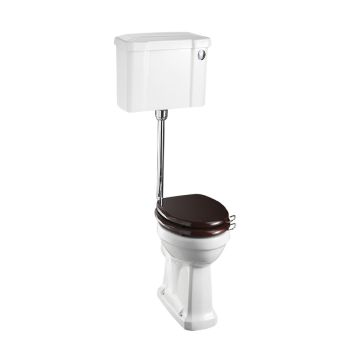 Low Level Wc With Standard Push Button Cistern And Low Level Flush Pipe Kit C2 P2 T31 Chr