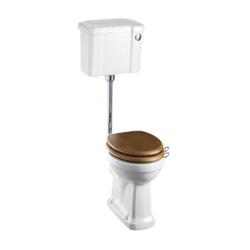 Low Level Wc With Slimline Push Button Cistern And Low Level Flush Pipe Kit C4 P2 T31 Chr