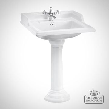 Classic Victorian Square Basin and Pedestal in a choice of sizes