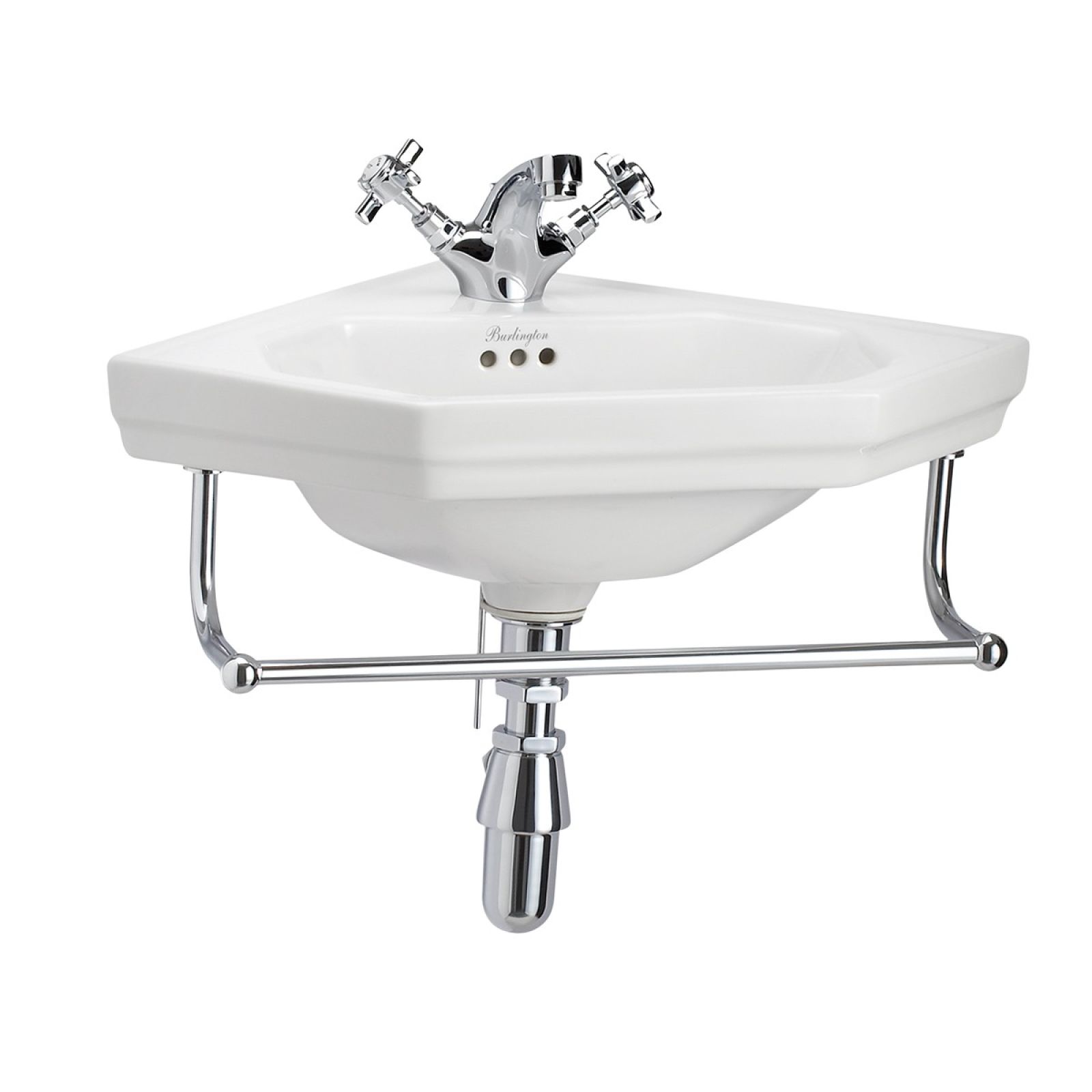 Classic Edwardian triangular cloakroom basin