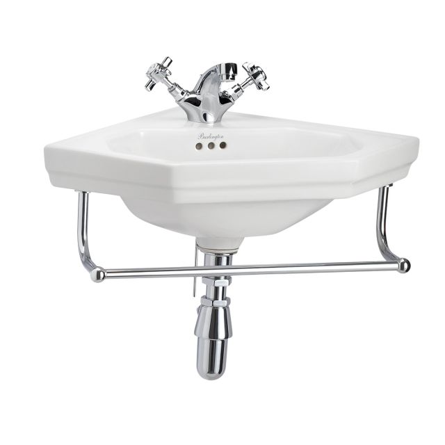 Classic Edwardian triangular cloakroom basin