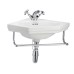 Cloakroom Basin Corner 59.8cm With Towel Rail And 1 Tap Hole B10