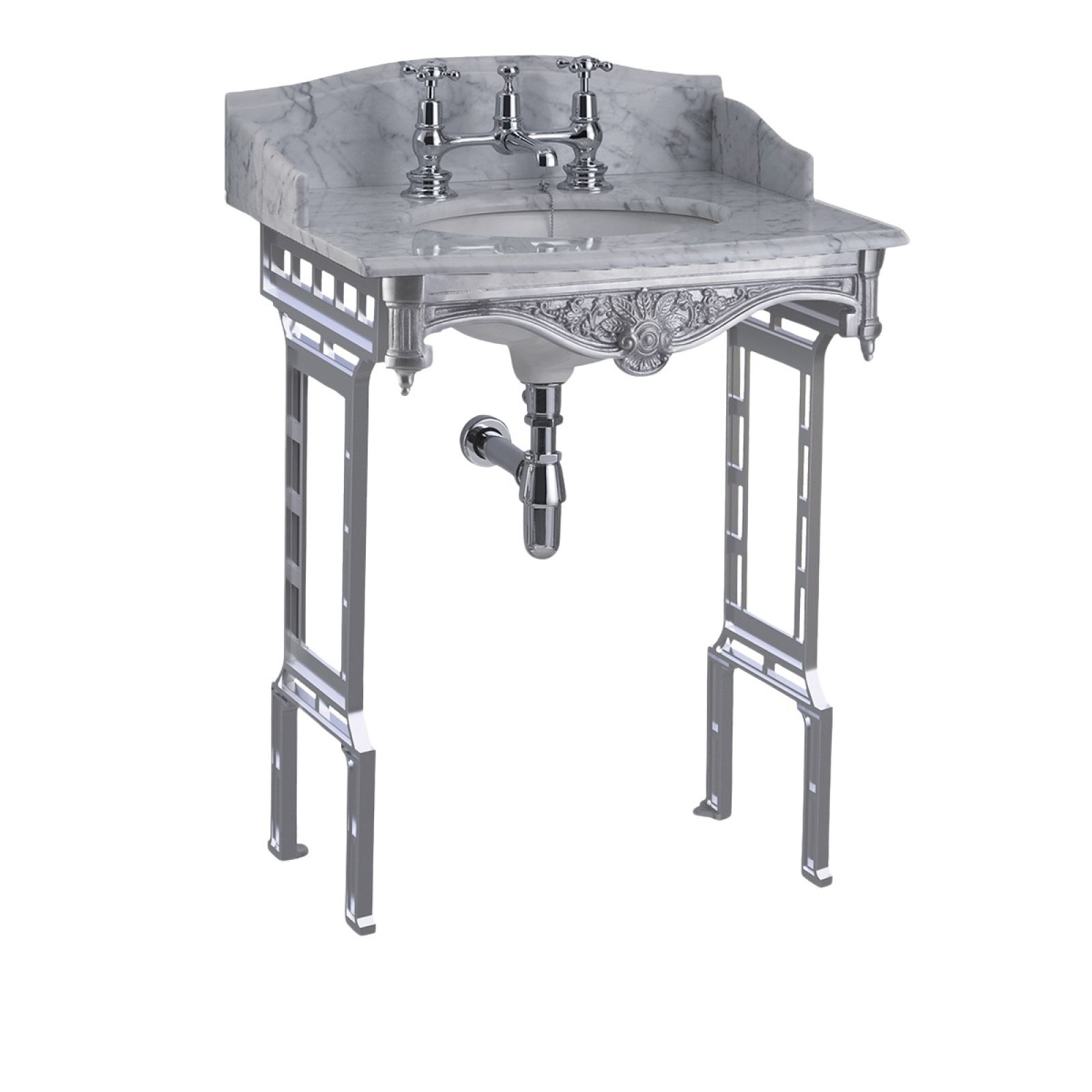 Classic style marble washstand with basin