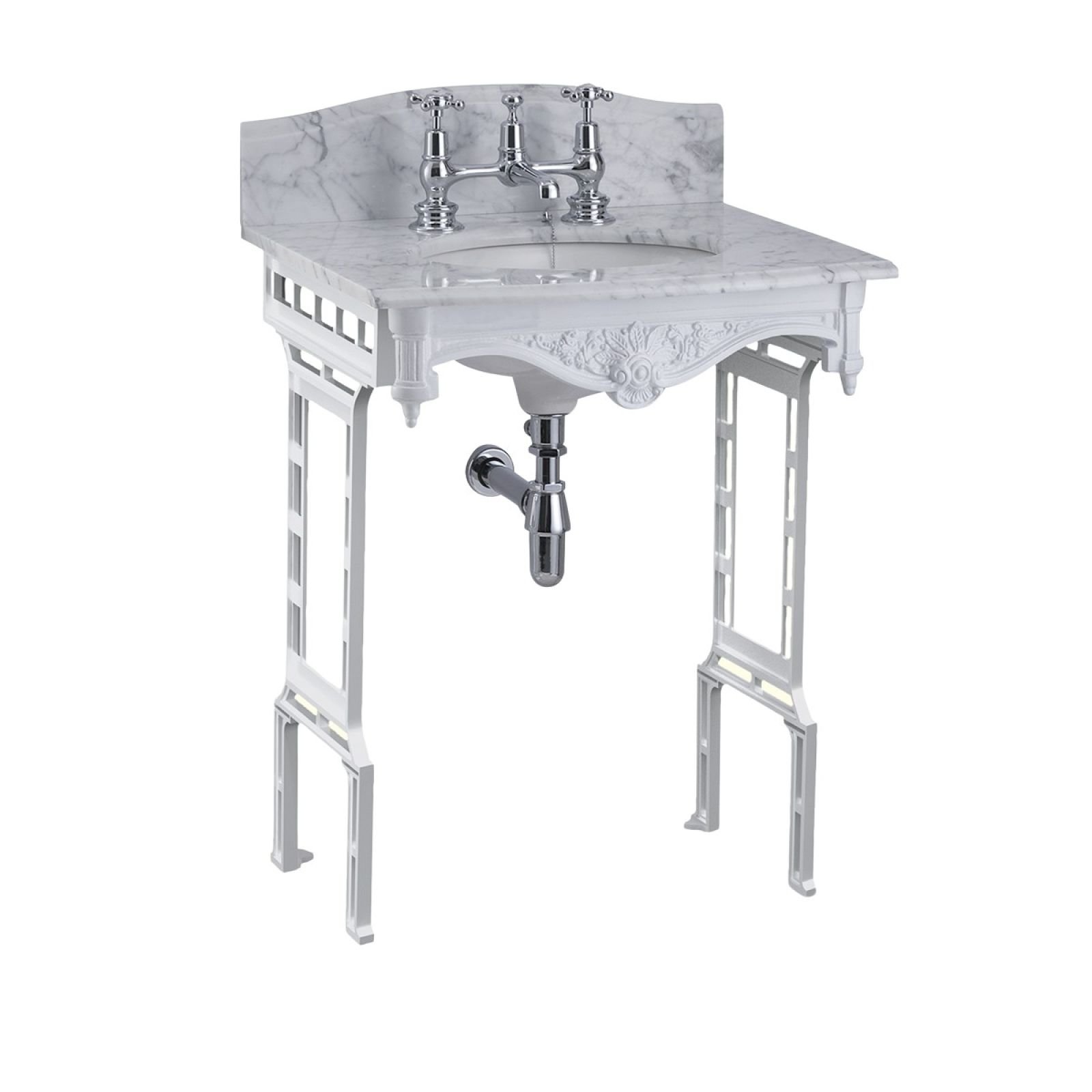 Classic Georgian style marble washstand with inset basin