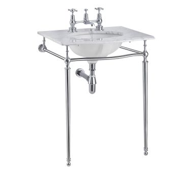 Wash Stand Georgian Chrome Marble Top Basin With With Chrome Wash Stand With No Splash T49a Sophia