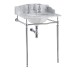 Wash Stand Georgian Chrome Marble Top Basin With With Chrome With Back Side Splash G1 2th T49a Chr