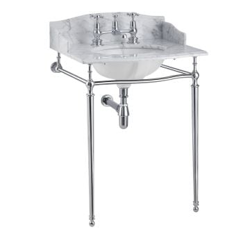 Classic Georgian style marble washstand with inset basin