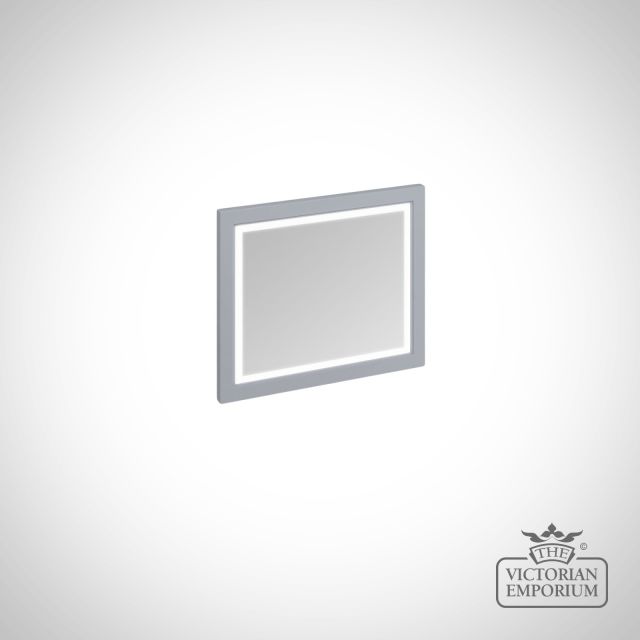 Framed 90cm Mirror With Led Illumination Gray M9mg